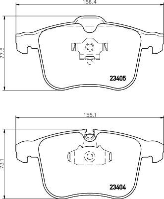 HELLA 8DB 355 009-431 - Komplet Pločica, disk-kočnica www.molydon.hr