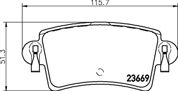 HELLA 8DB 355 009-421 - Komplet Pločica, disk-kočnica www.molydon.hr