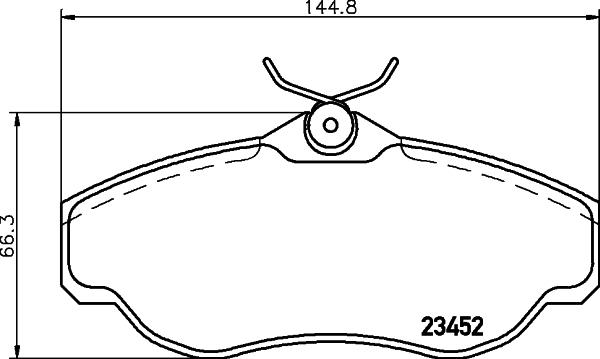 HELLA 8DB 355 009-531 - Komplet Pločica, disk-kočnica www.molydon.hr