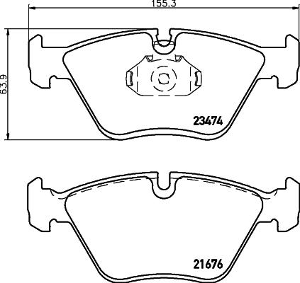 HELLA 8DB 355 009-651 - Komplet Pločica, disk-kočnica www.molydon.hr