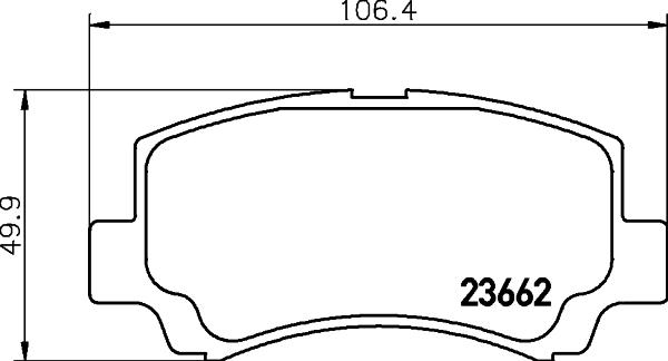 HELLA 8DB 355 009-681 - Komplet Pločica, disk-kočnica www.molydon.hr