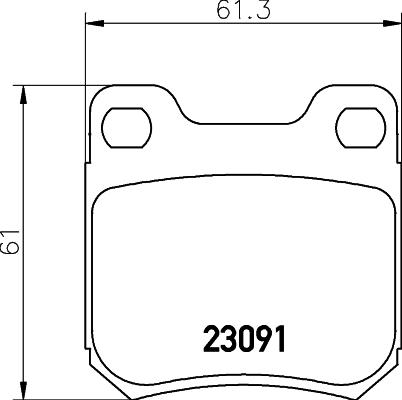 HELLA 8DB 355 009-041 - Komplet Pločica, disk-kočnica www.molydon.hr