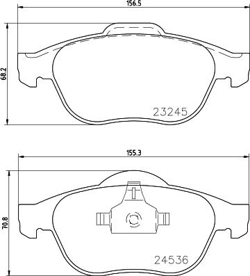 HELLA 8DB 355 009-101 - Komplet Pločica, disk-kočnica www.molydon.hr