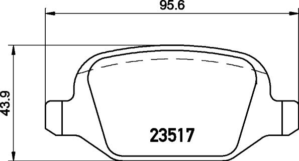 HELLA 8DB 355 009-361 - Komplet Pločica, disk-kočnica www.molydon.hr