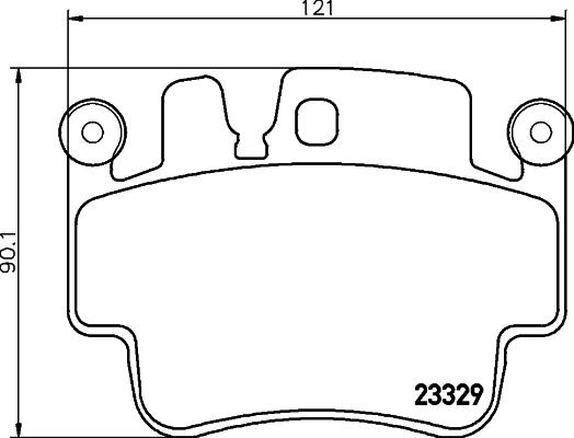 HELLA 8DB 355 009-281 - Komplet Pločica, disk-kočnica www.molydon.hr