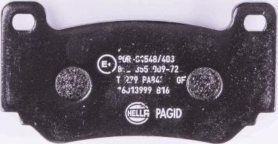 HELLA 8DB 355 009-721 - Komplet Pločica, disk-kočnica www.molydon.hr