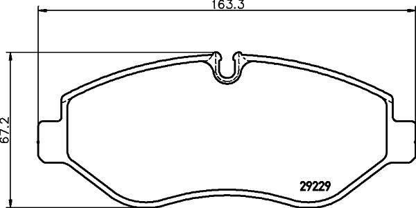 HELLA 8DB 355 005-511 - Komplet Pločica, disk-kočnica www.molydon.hr