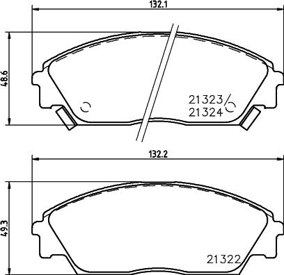 HELLA 8DB 355 005-661 - Komplet Pločica, disk-kočnica www.molydon.hr