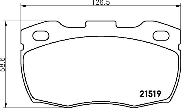 HELLA 8DB 355 005-861 - Komplet Pločica, disk-kočnica www.molydon.hr