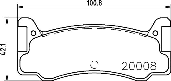 HELLA 8DB 355 005-701 - Komplet Pločica, disk-kočnica www.molydon.hr