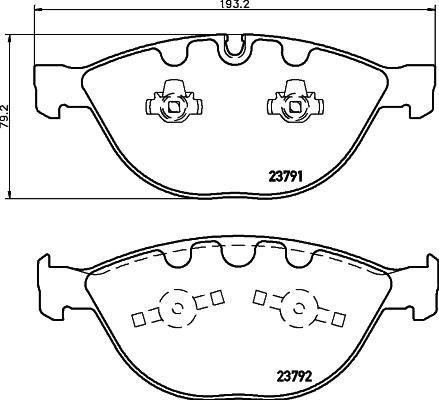 HELLA 8DB 355 006-551 - Komplet Pločica, disk-kočnica www.molydon.hr