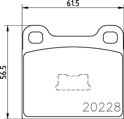 HELLA 8DB 355 006-531 - Komplet Pločica, disk-kočnica www.molydon.hr