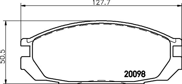 HELLA 8DB 355 006-251 - Komplet Pločica, disk-kočnica www.molydon.hr