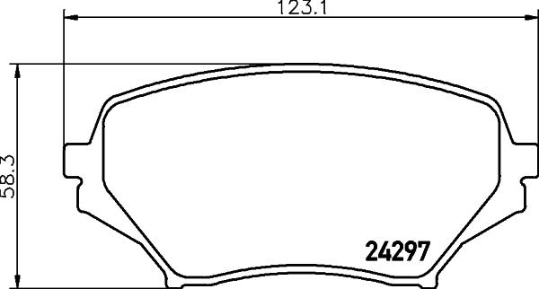 HELLA 8DB 355 006-771 - Komplet Pločica, disk-kočnica www.molydon.hr