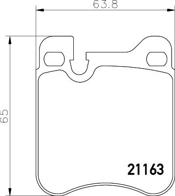 HELLA 8DB 355 008-491 - Komplet Pločica, disk-kočnica www.molydon.hr