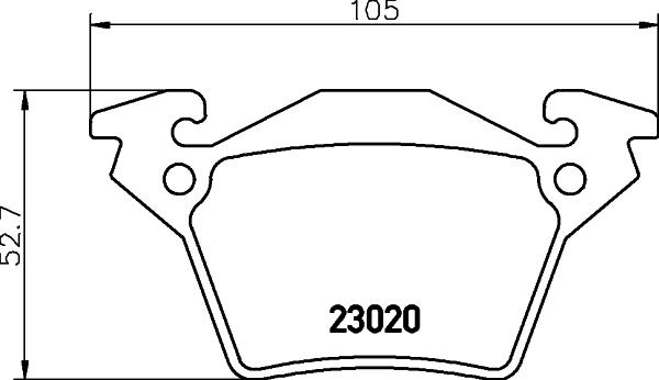 HELLA 8DB 355 008-641 - Komplet Pločica, disk-kočnica www.molydon.hr