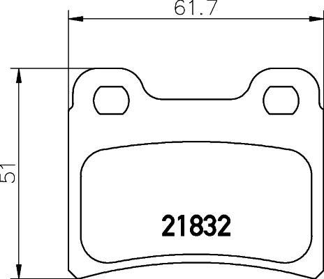 HELLA 8DB 355 008-151 - Komplet Pločica, disk-kočnica www.molydon.hr