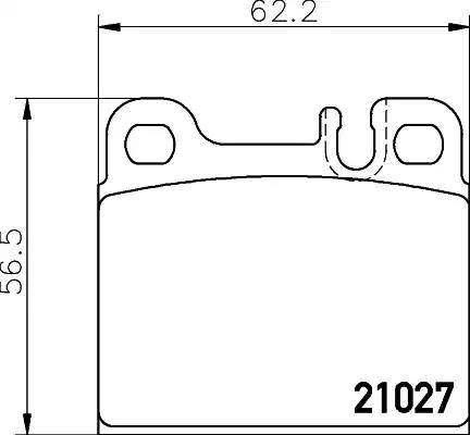 HELLA 8DB 355 008-101 - Komplet Pločica, disk-kočnica www.molydon.hr