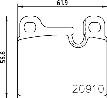 HELLA 8DB 355 008-111 - Komplet Pločica, disk-kočnica www.molydon.hr