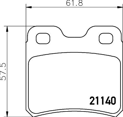 HELLA 8DB 355 007-451 - Komplet Pločica, disk-kočnica www.molydon.hr