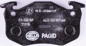 HELLA 8DB 355 007-661 - Komplet Pločica, disk-kočnica www.molydon.hr