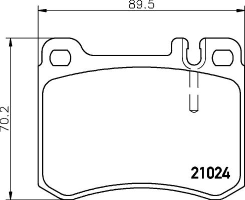 HELLA 8DB 355 007-611 - Komplet Pločica, disk-kočnica www.molydon.hr