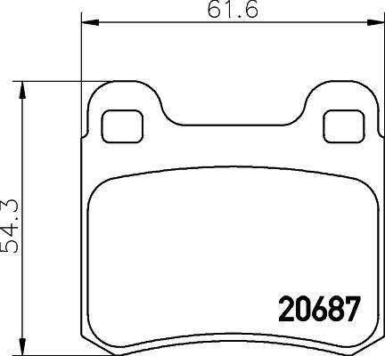 HELLA 8DB 355 007-321 - Komplet Pločica, disk-kočnica www.molydon.hr