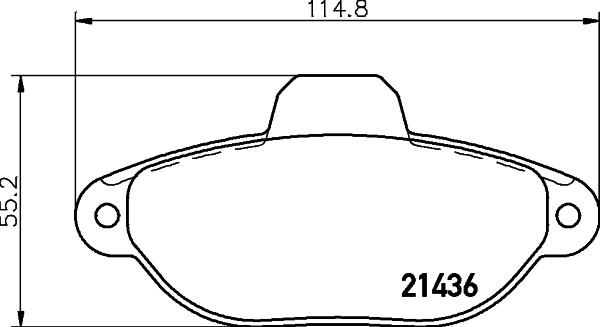 HELLA 8DB 355 019-931 - Komplet Pločica, disk-kočnica www.molydon.hr