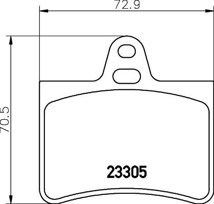 HELLA 8DB 355 019-441 - Komplet Pločica, disk-kočnica www.molydon.hr