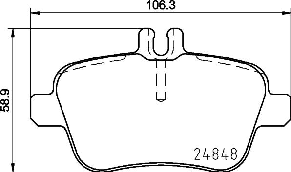 HELLA 8DB 355 019-641 - Komplet Pločica, disk-kočnica www.molydon.hr