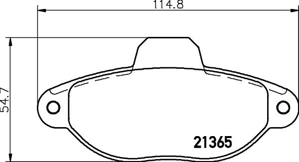 HELLA 8DB 355 019-091 - Komplet Pločica, disk-kočnica www.molydon.hr