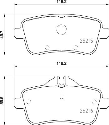 HELLA PAGID 8DB355032101 - Komplet Pločica, disk-kočnica www.molydon.hr