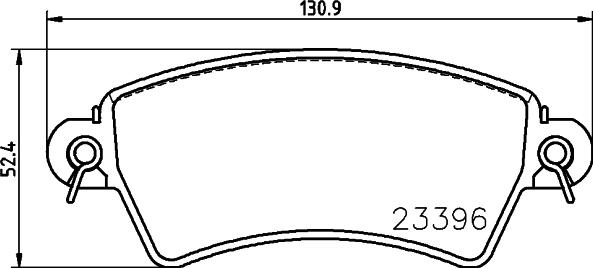 HELLA 8DB 355 019-341 - Komplet Pločica, disk-kočnica www.molydon.hr