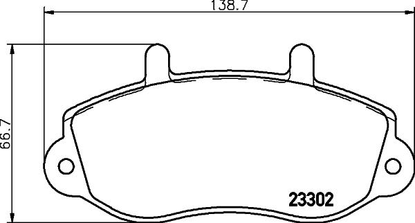 HELLA 8DB 355 019-321 - Komplet Pločica, disk-kočnica www.molydon.hr