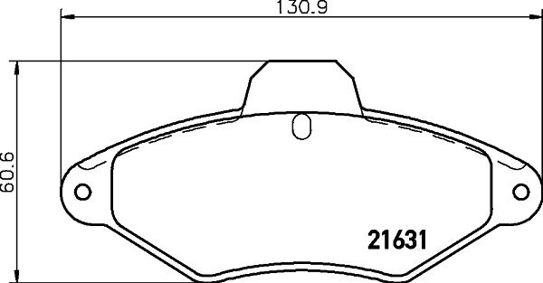 HELLA 8DB 355 019-201 - Komplet Pločica, disk-kočnica www.molydon.hr