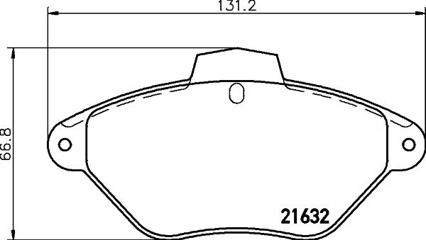 HELLA 8DB 355 019-211 - Komplet Pločica, disk-kočnica www.molydon.hr