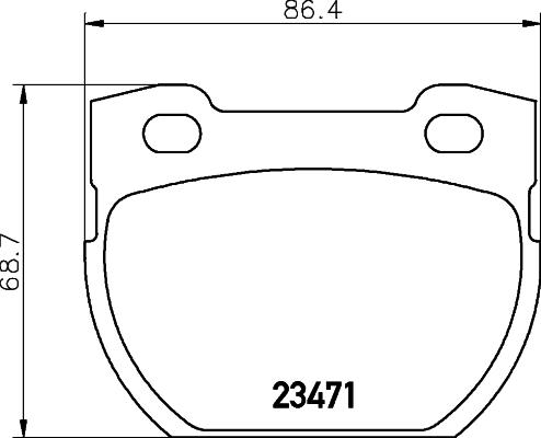 HELLA 8DB 355 019-231 - Komplet Pločica, disk-kočnica www.molydon.hr