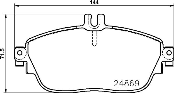 HELLA 8DB 355 019-721 - Komplet Pločica, disk-kočnica www.molydon.hr