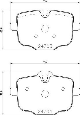 HELLA 8DB 355 014-361 - Komplet Pločica, disk-kočnica www.molydon.hr