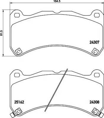 HELLA 8DB 355 015-471 - Komplet Pločica, disk-kočnica www.molydon.hr