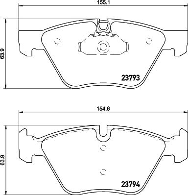 HELLA 8DB 355 015-031 - Komplet Pločica, disk-kočnica www.molydon.hr