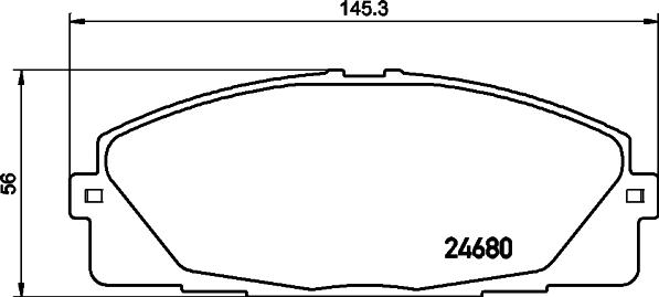 HELLA 8DB 355 015-831 - Komplet Pločica, disk-kočnica www.molydon.hr