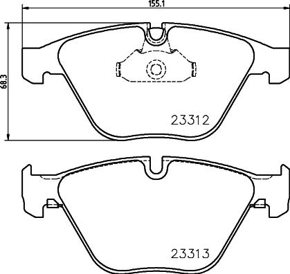 HELLA 8DB 355 015-391 - Komplet Pločica, disk-kočnica www.molydon.hr