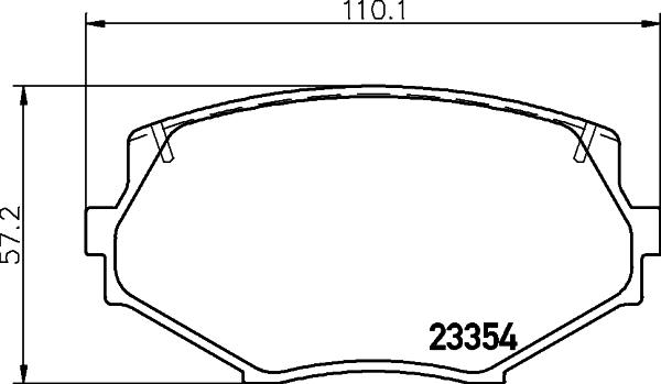 HELLA 8DB 355 016-861 - Komplet Pločica, disk-kočnica www.molydon.hr