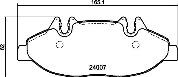 HELLA 8DB 355 010-651 - Komplet Pločica, disk-kočnica www.molydon.hr