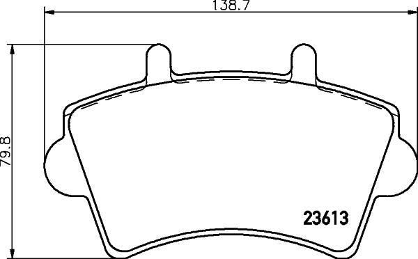 HELLA 8DB 355 010-021 - Komplet Pločica, disk-kočnica www.molydon.hr