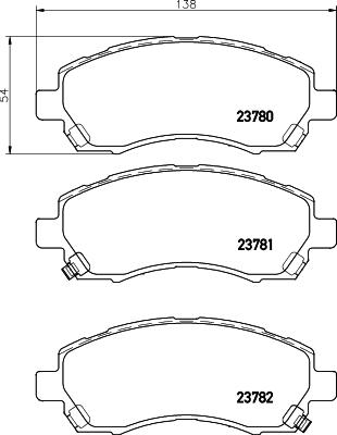 HELLA 8DB 355 010-121 - Komplet Pločica, disk-kočnica www.molydon.hr