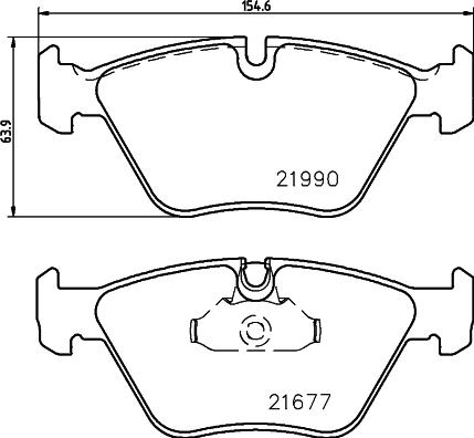 HELLA 8DB 355 010-711 - Komplet Pločica, disk-kočnica www.molydon.hr