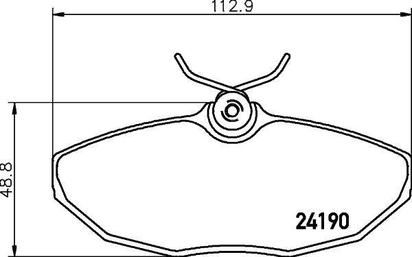 HELLA 8DB 355 011-961 - Komplet Pločica, disk-kočnica www.molydon.hr