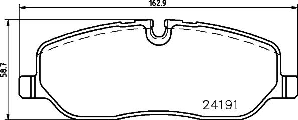 HELLA 8DB 355 011-971 - Komplet Pločica, disk-kočnica www.molydon.hr